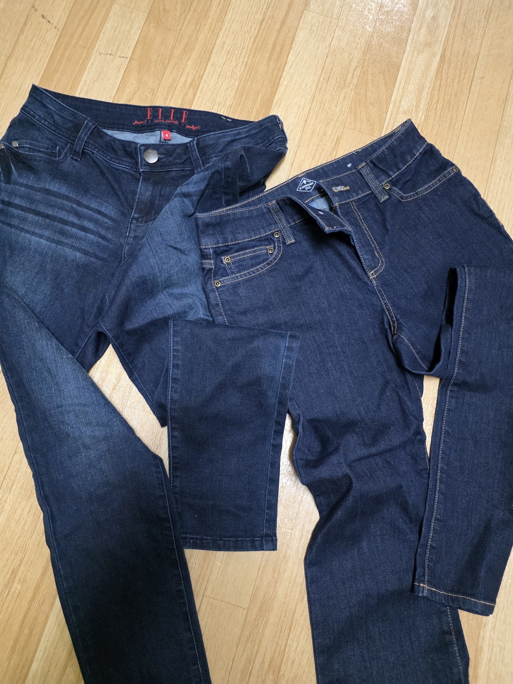Elle Dark Indigo Ankle & Cropped Jeans Duo